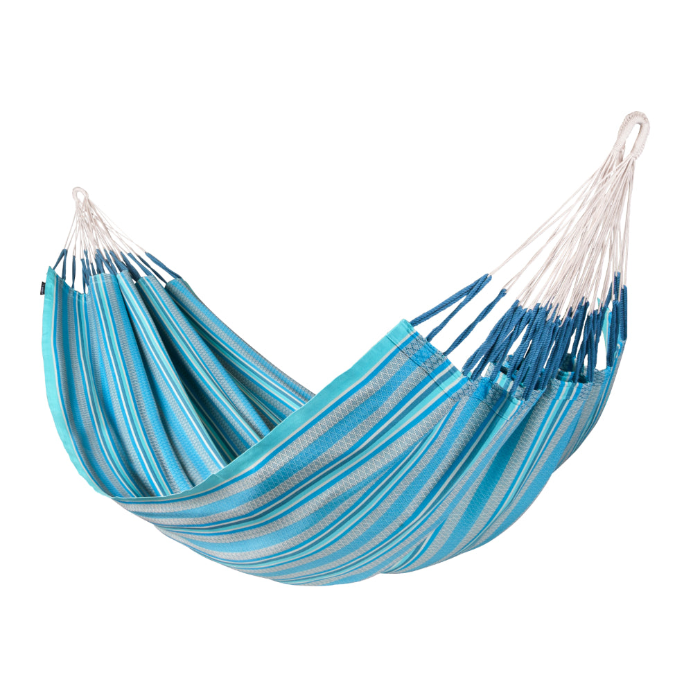 Blue and white organic cotton Colombian made hammock