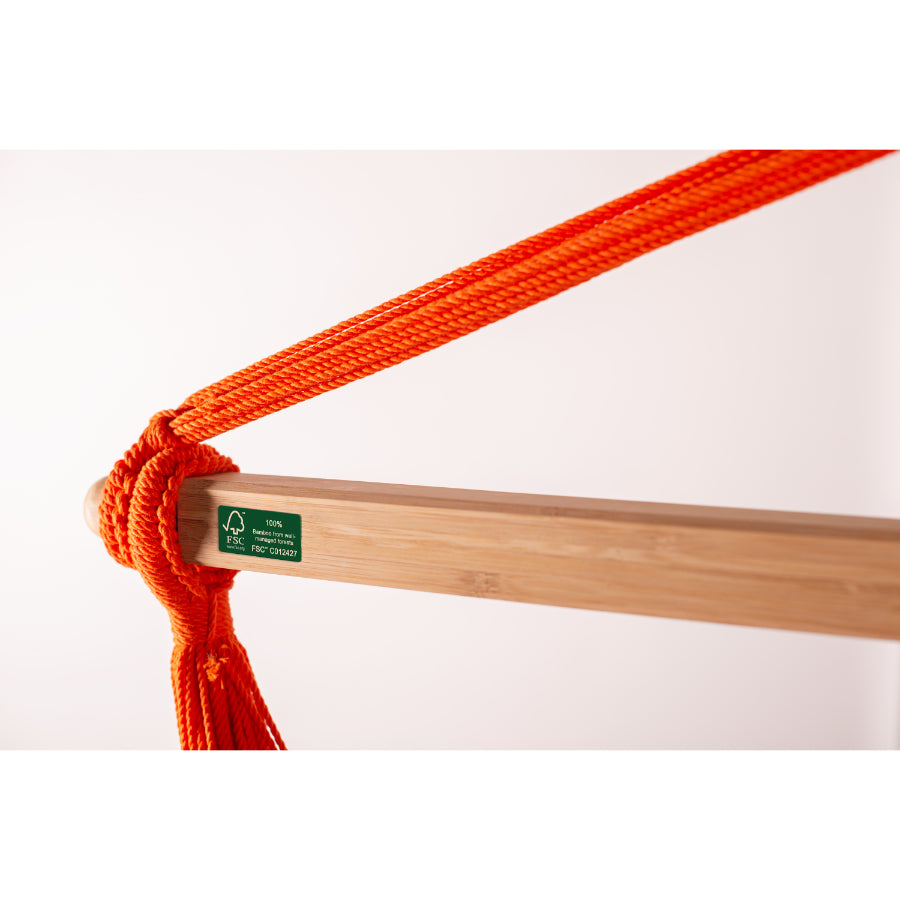 Hammock chair bamboo spreader bar