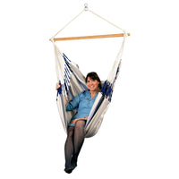 Blue and white hammock chair - Colombian made