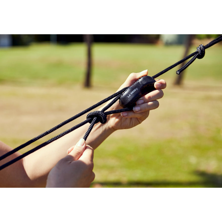 Easy adjust la siesta hammock rope hook system