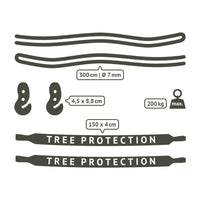 Tree hanging package items for hammock