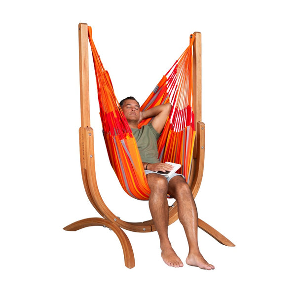 hammock chair toucan and wooden frame