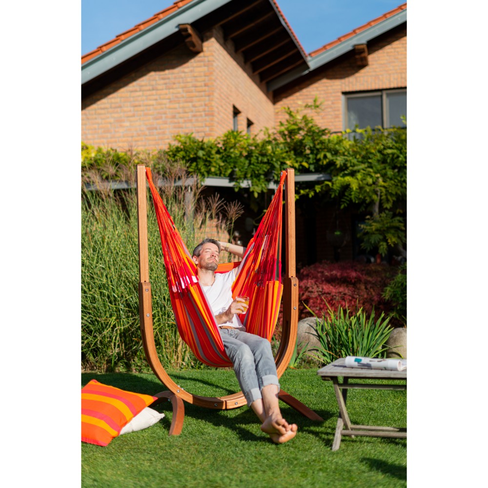 Eucalyptus Stand and outdoor hammock from Hammock Shop Uk