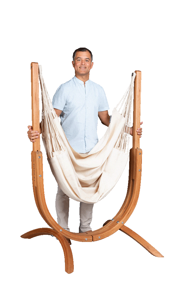 U Shaped hammock stand - lightweight nature