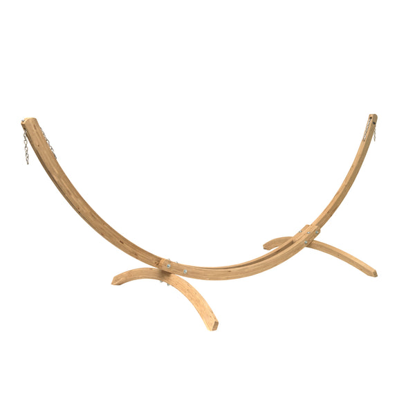 wooden arc hammock stand