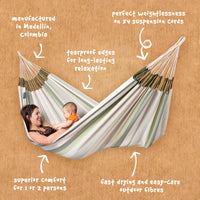 Weather-Resistant Double Hammock - Cedar