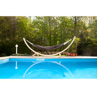 Curved Wooden Hammock Stand - Spruce