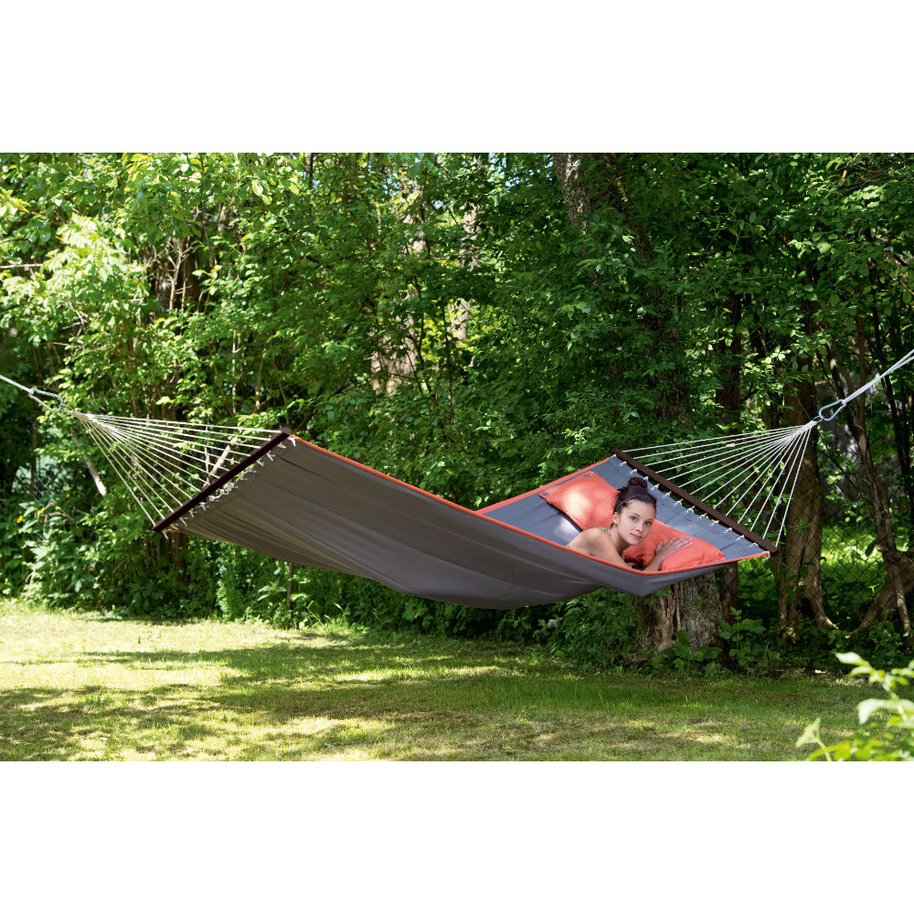 Spreader Bar Hammock - Double Size - Grey