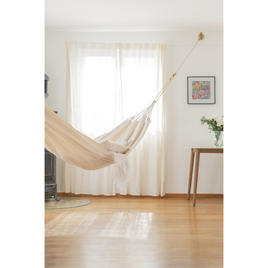 Organic Cotton Single White Hammock