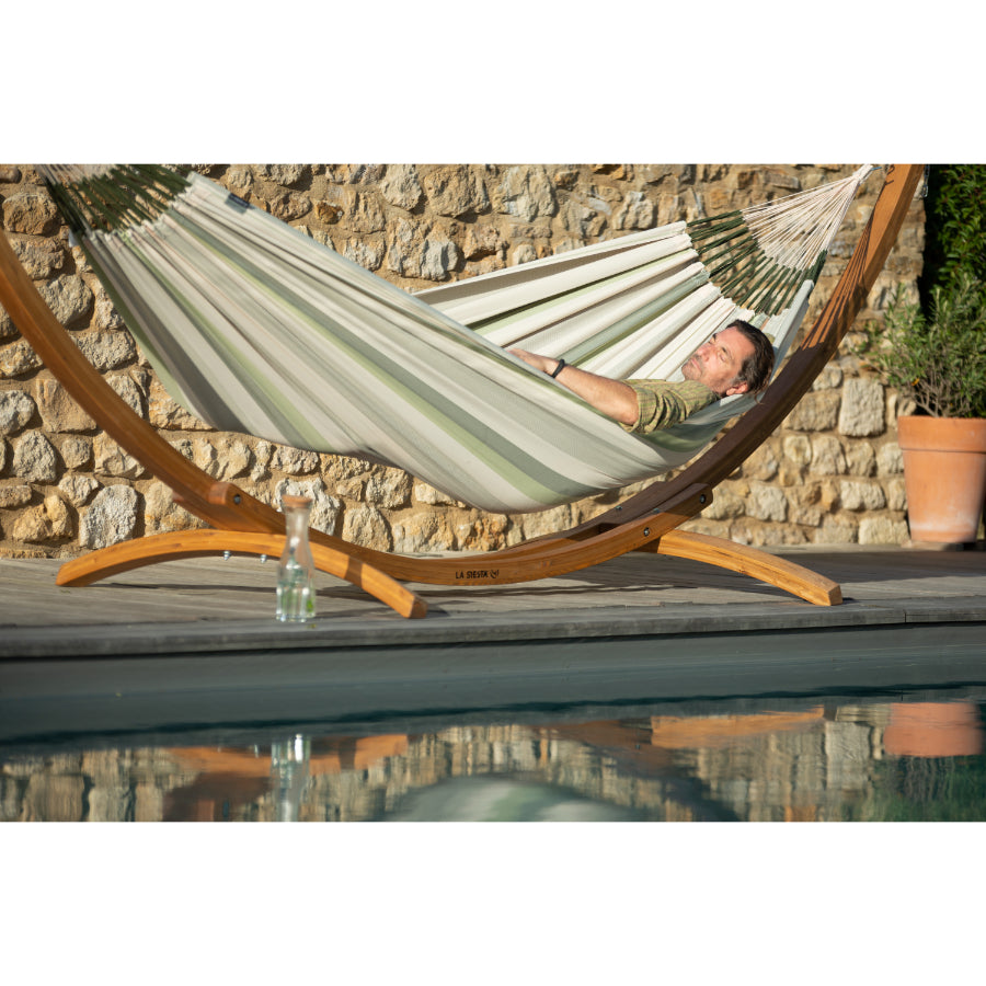 Weather-Resistant Double Hammock - Cedar