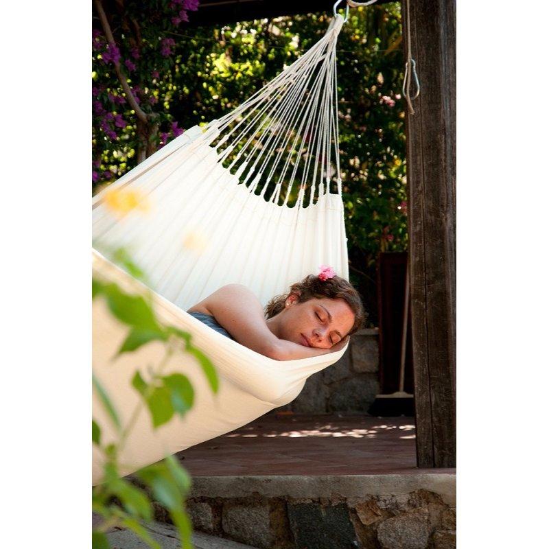 Classic white garden hammock