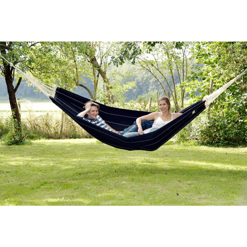 Black Double Cotton Hammock Made in Brazil Free UK Delivery