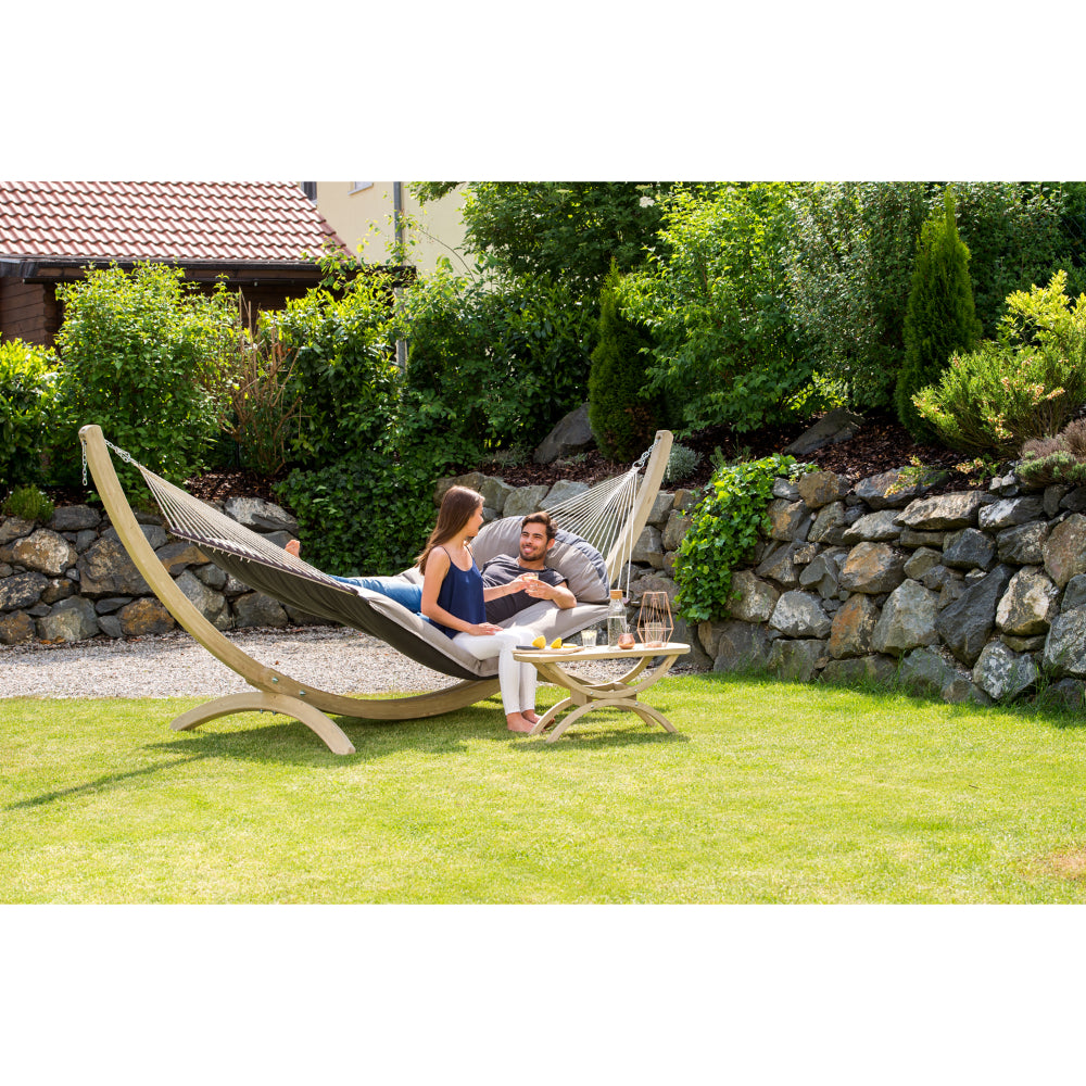 Curved Wooden Hammock Stand - Spruce