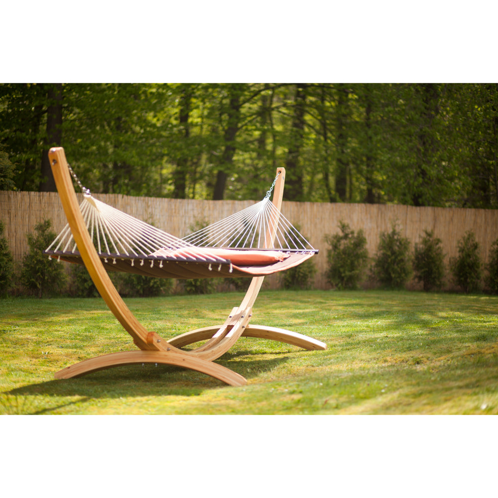 Curved Wooden Hammock Stand Freestanding Free Delivery UK